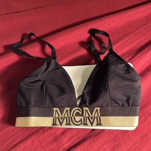 Black and Gold bra …. MCM